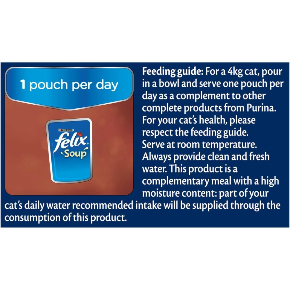 Purina Felix Soup Fish Selection Cat Wet Food, 48g Pack of 6