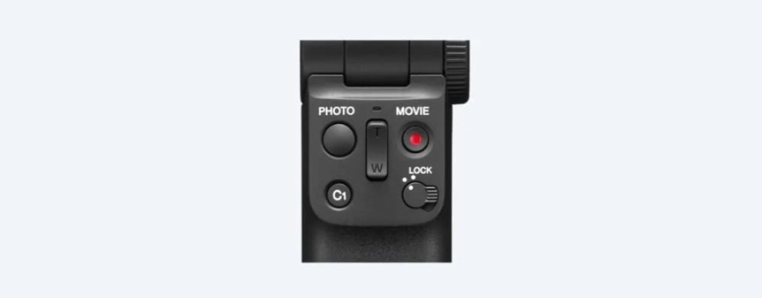 Sony GP-VPT2BT Handgrip (For Selfies And Vlogging, Can Also Be Used As A Tripod, Compatible With Select Alpha And Cyber-Shot Cameras From Sony), Black