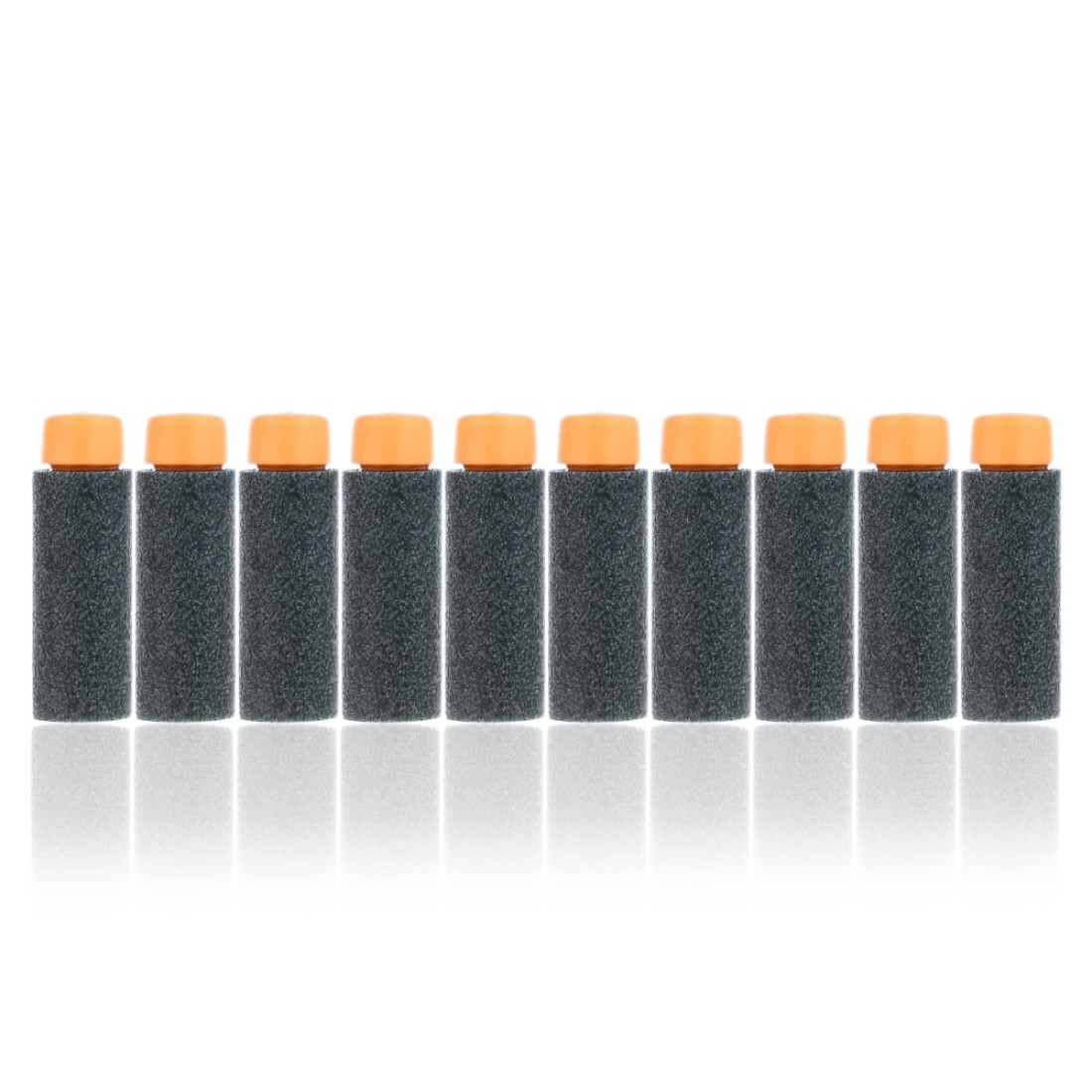 JGCWorker 200pcs 2nd Generation HighEnd of HalfLenth Soft Dart Soft Short Dart for Adventure Force Nexus Pro and Worker Swift Black and Orange