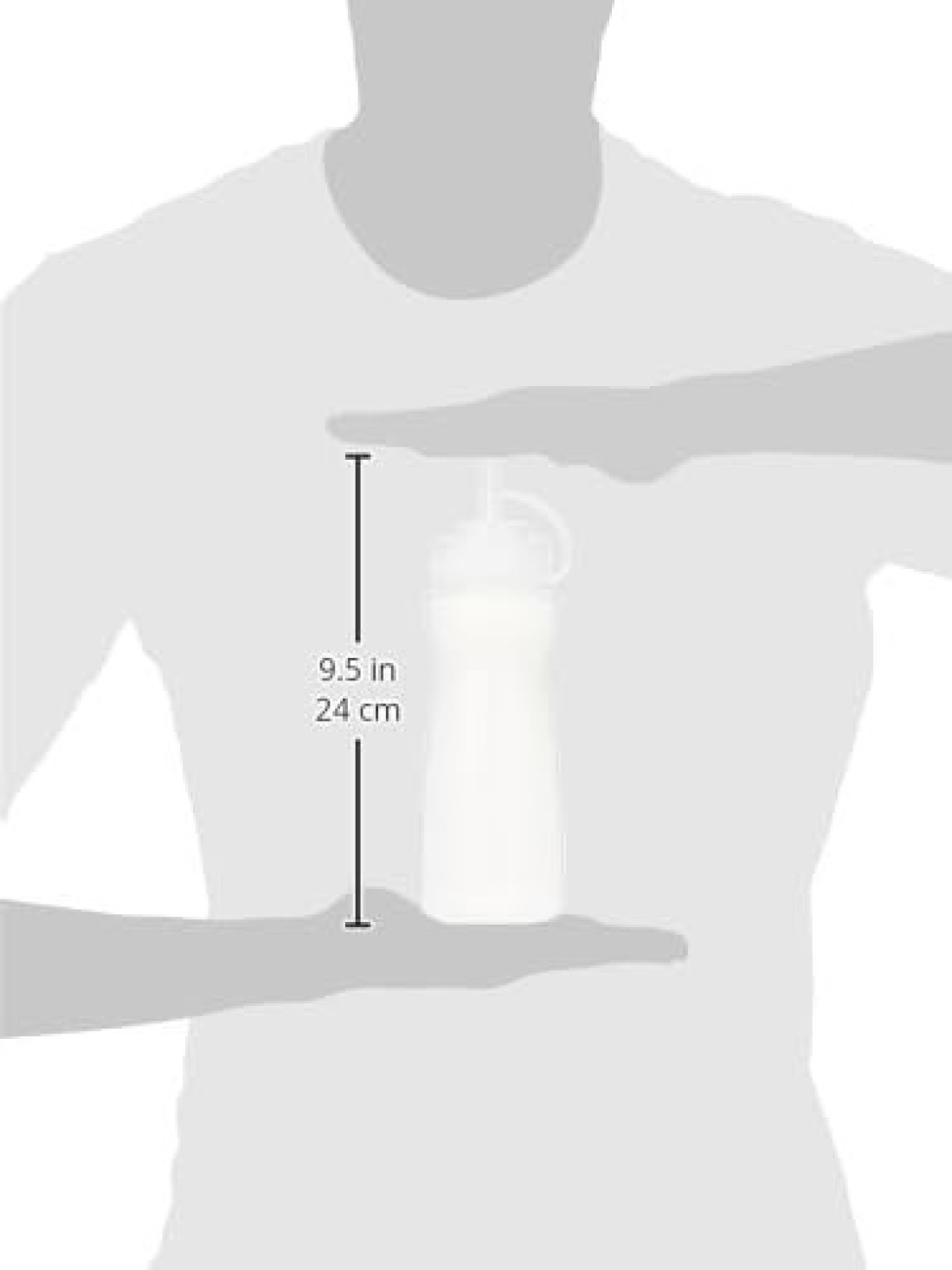FITTO 16 Oz Ketchup Bottle with Cap - Plastic Squeeze Bottle for Ketchup, Mustard, Dressings, and Sauces, BPA-Free Food Safe Design, Ideal for Indoor and Outdoor Use, Easy to Clean and Recyclable