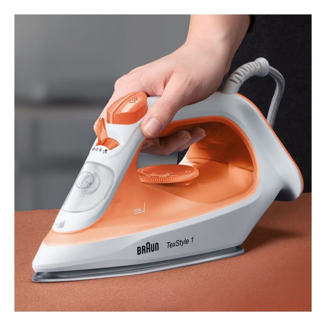 Braun TexStyle 1 Steam Iron 1900W SI1009 Orange