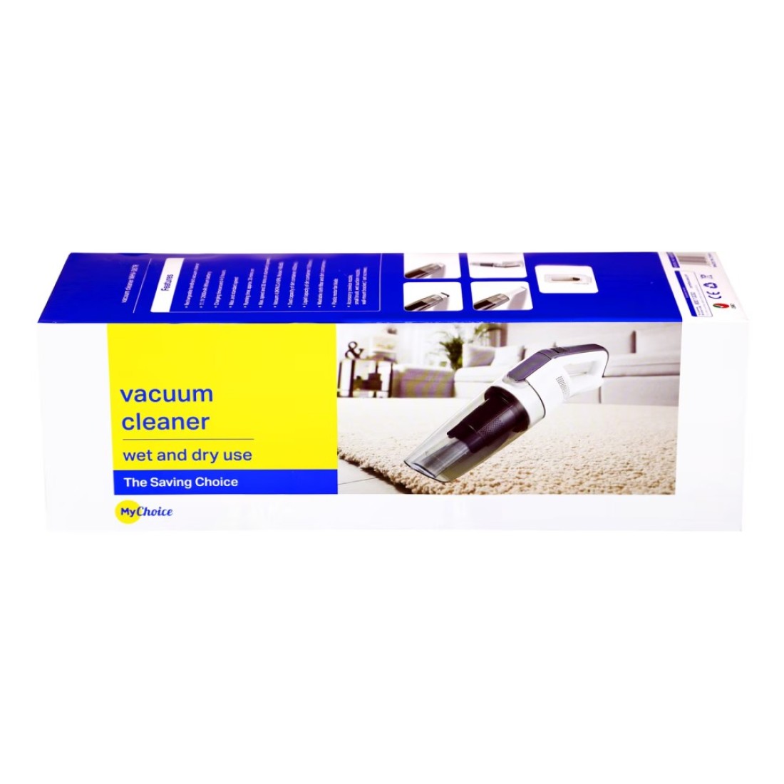 MyChoice Wet and Dry Vacuum Cleaner MHV-387R White and Black 400ml