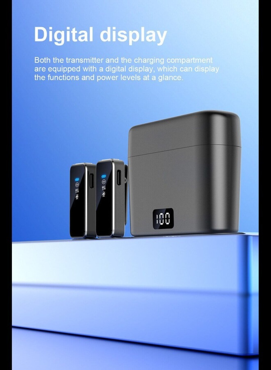 Radiotronics Wireless Lapel Microphone With Charging Box For Android Iphone IOS Mobile Phone