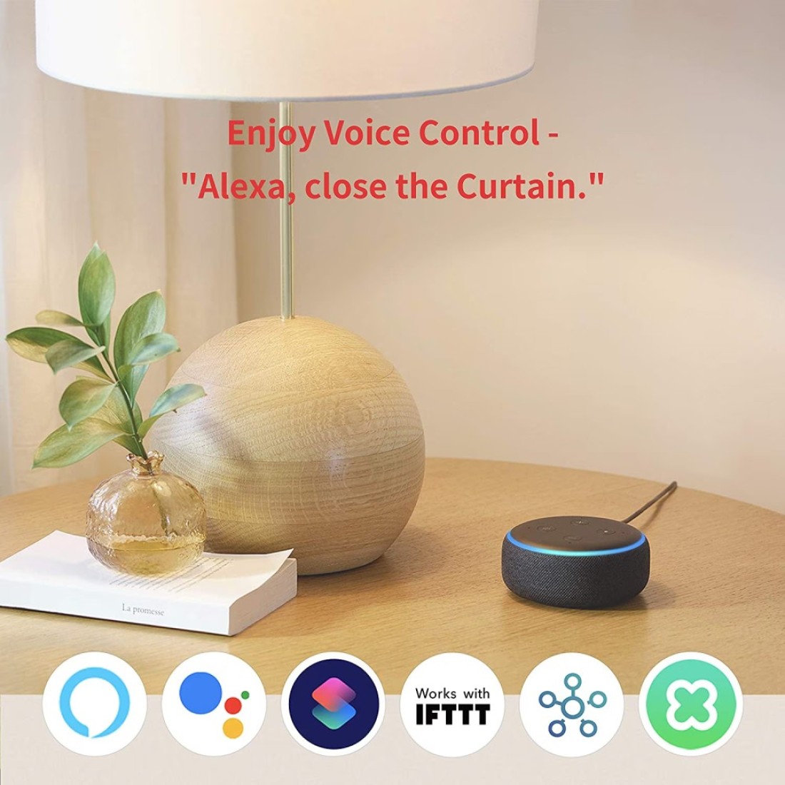 Switchbot Curtain Smart Electric Motor, Wireless App Or Automate Timer Control, Add Hub Mini/Plus Compatible With Alexa, Google Home, Homepod, Ifttt (U-Rail)