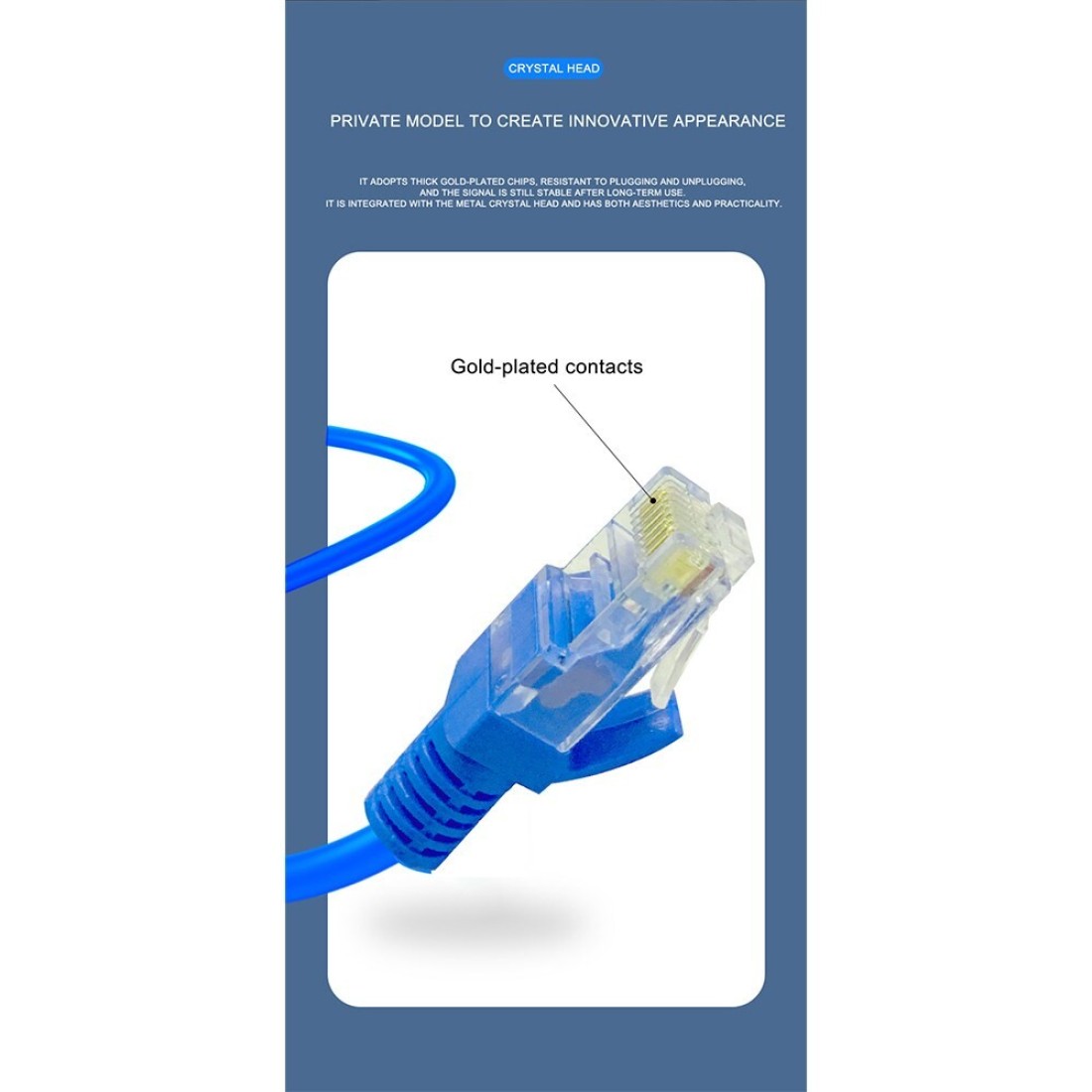 STARGOLD CAT6 Cable High Speed Patch Cable 50 Meter Grey