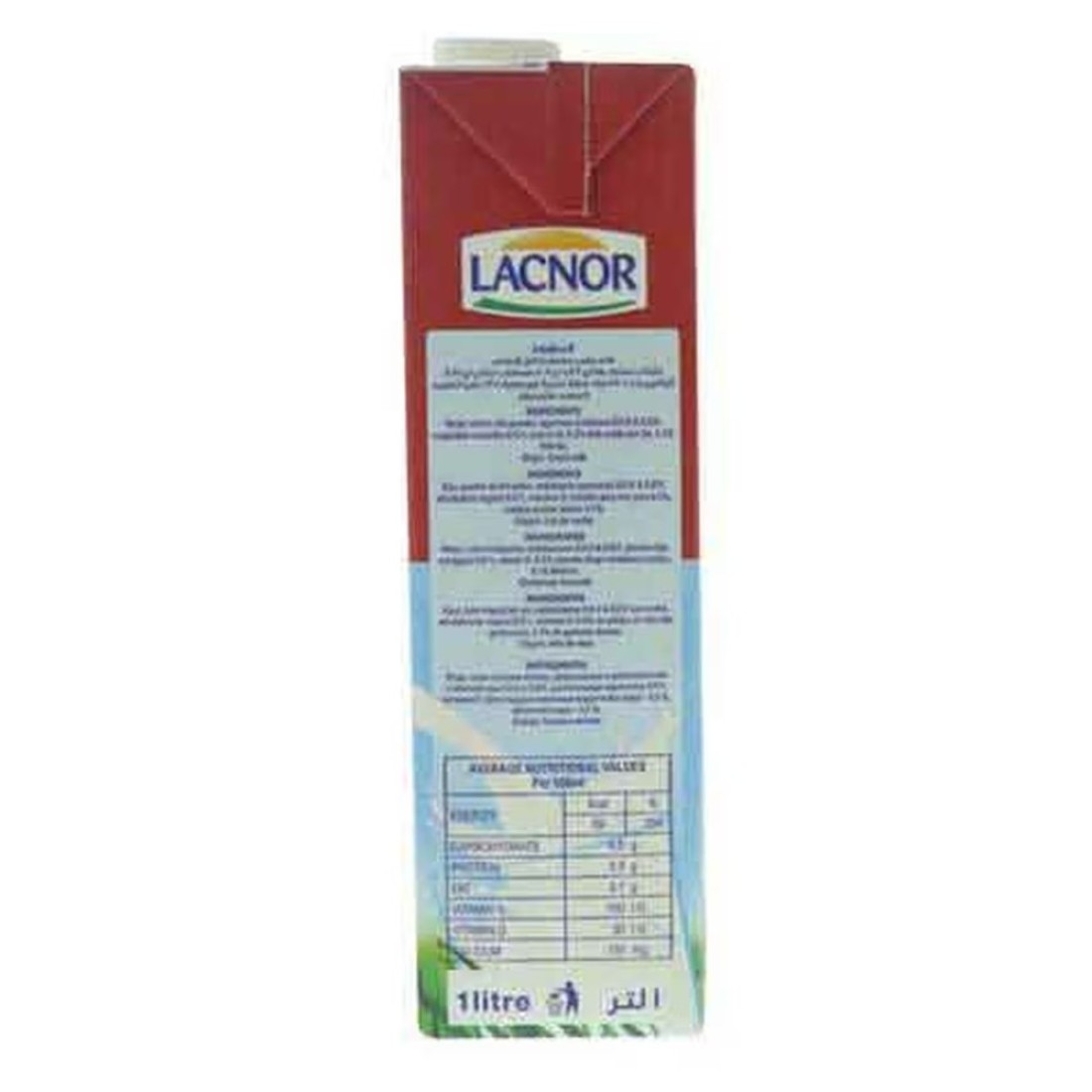 Lacnor Essentials Full Cream Milk 1L Pack of 4