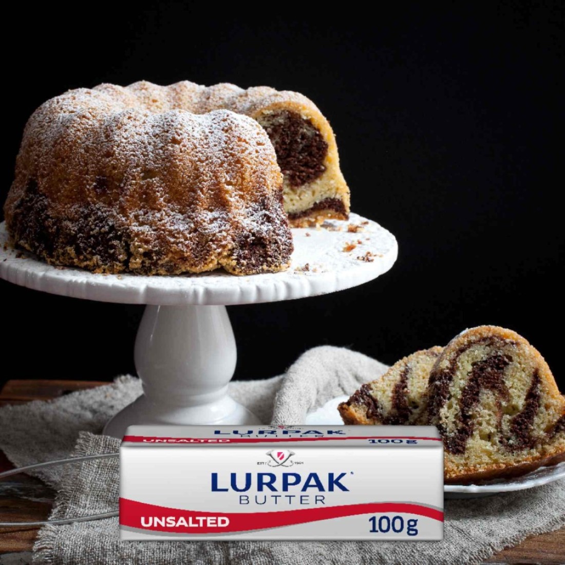 Lurpak Unsalted Butter Block, 100g