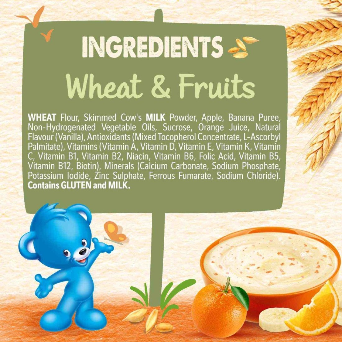 Nestle Cerelac Infant Cereal, Wheat and Fruits, from 6 Months, 400g