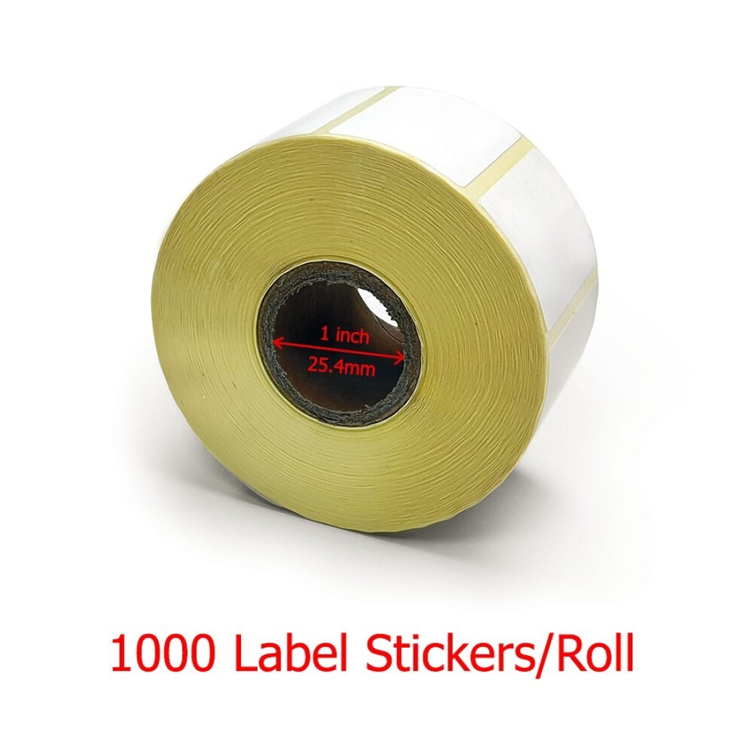 OSCAR Sticker Label 38x25 mm for Barcode Label Printer Direct Thermal &amp; Thermal Transfer 1000 Labels per Roll Detail Size 38.1 x 25.4 mm 1 Inch Core (5 Rolls)