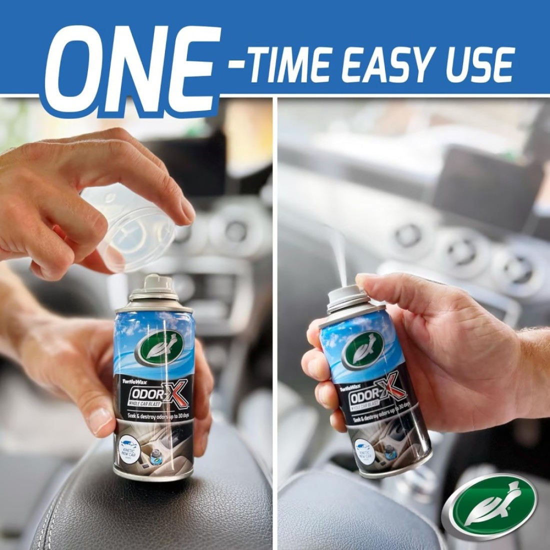 Turtle Wax 54100 Odor-X Whole Car Blast - New Car Experience Air Freshener &amp; Odor Remover Car Bomb - Removes Unwanted Odors for up to 30 Days- Cherry Scent (1 Pack)