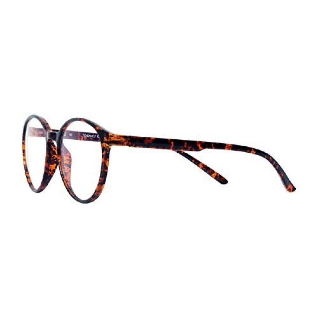TOM OLIVER Blue Light Blocking Lightweight Computer Screen Glasses, Computer Reading/Gaming/TV/Phone for Women Men Teens Anti Eyestrain &amp; UV Glare (Round,Brown DA)