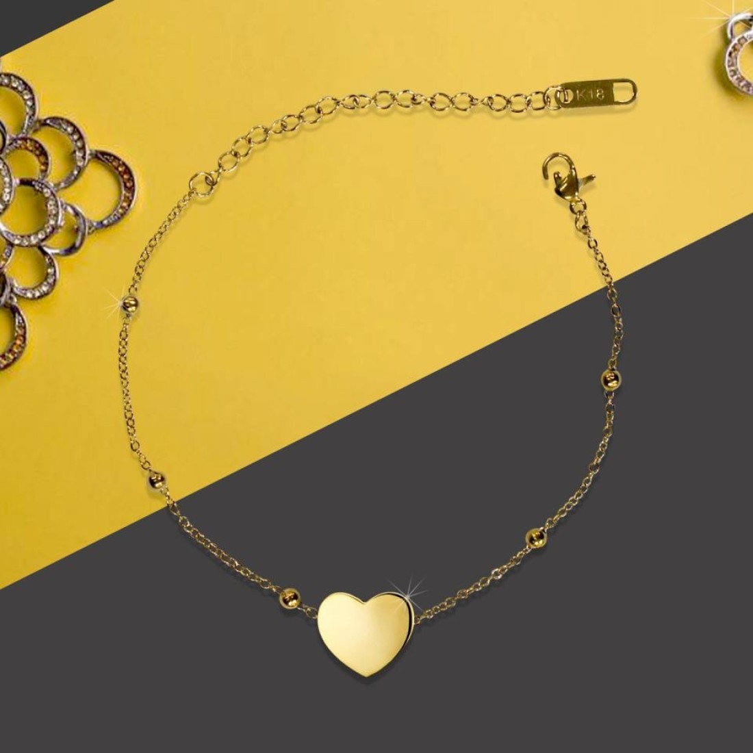 Aiwanto Anklet Ankle Chain Gift for Women's Anklets Heart Anklets
