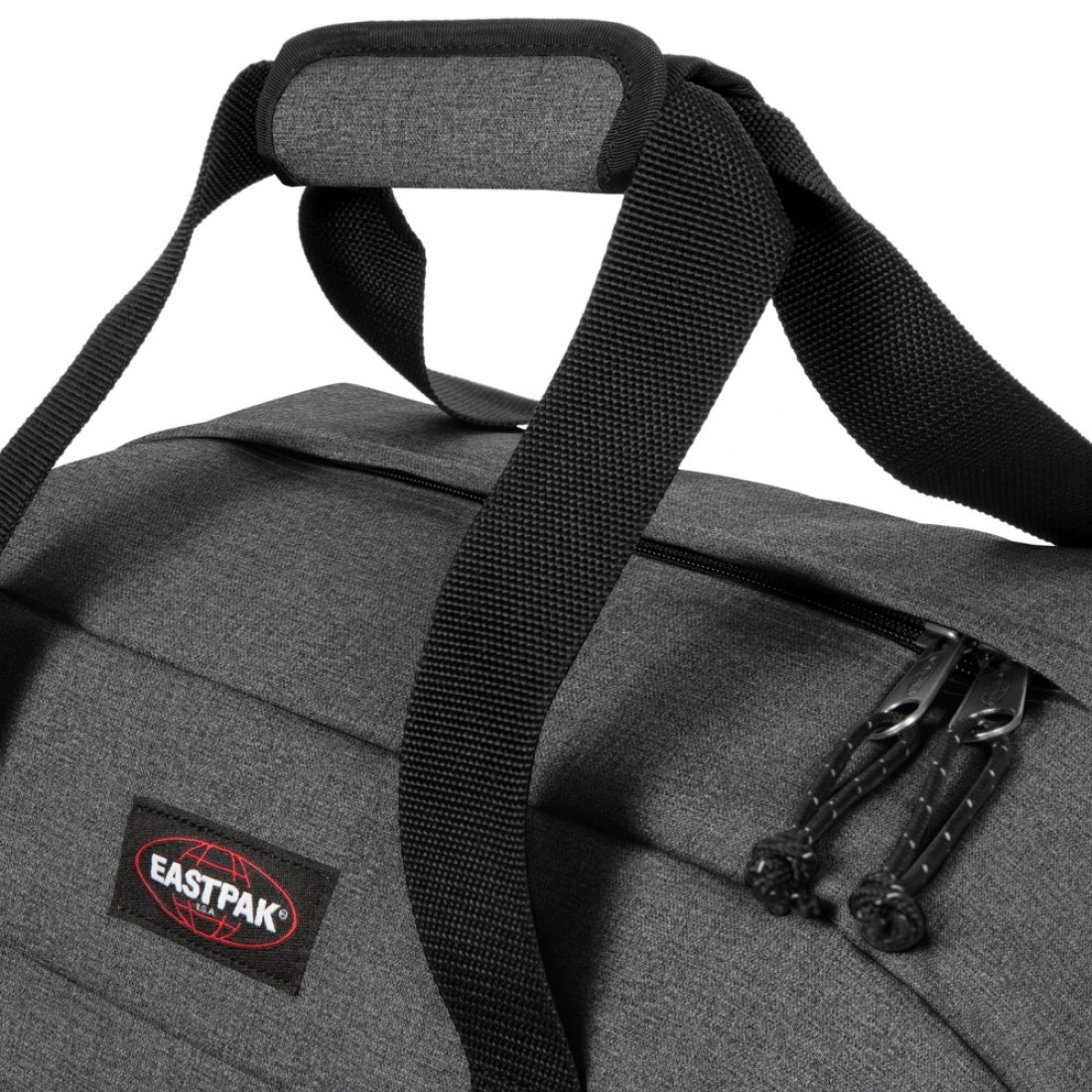Eastpak Stand + Black Denim Small Duffle Bag