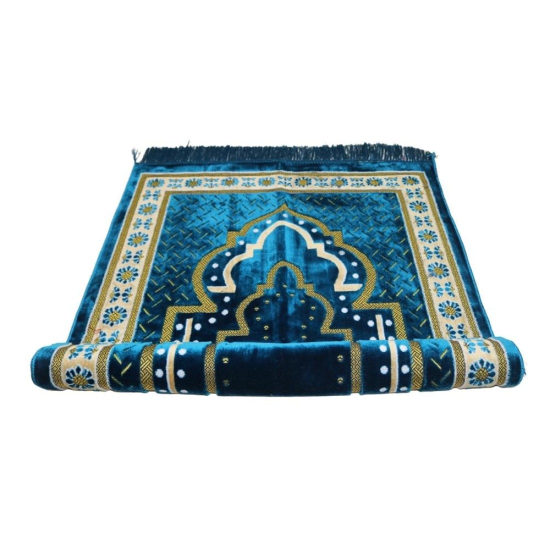 STARGOLD Traditional Turkish Prayer Mat 70x110 cm Large Portable Multicolor Islamic Prayer Rug, Janamaz Sajjadah For Men And Women