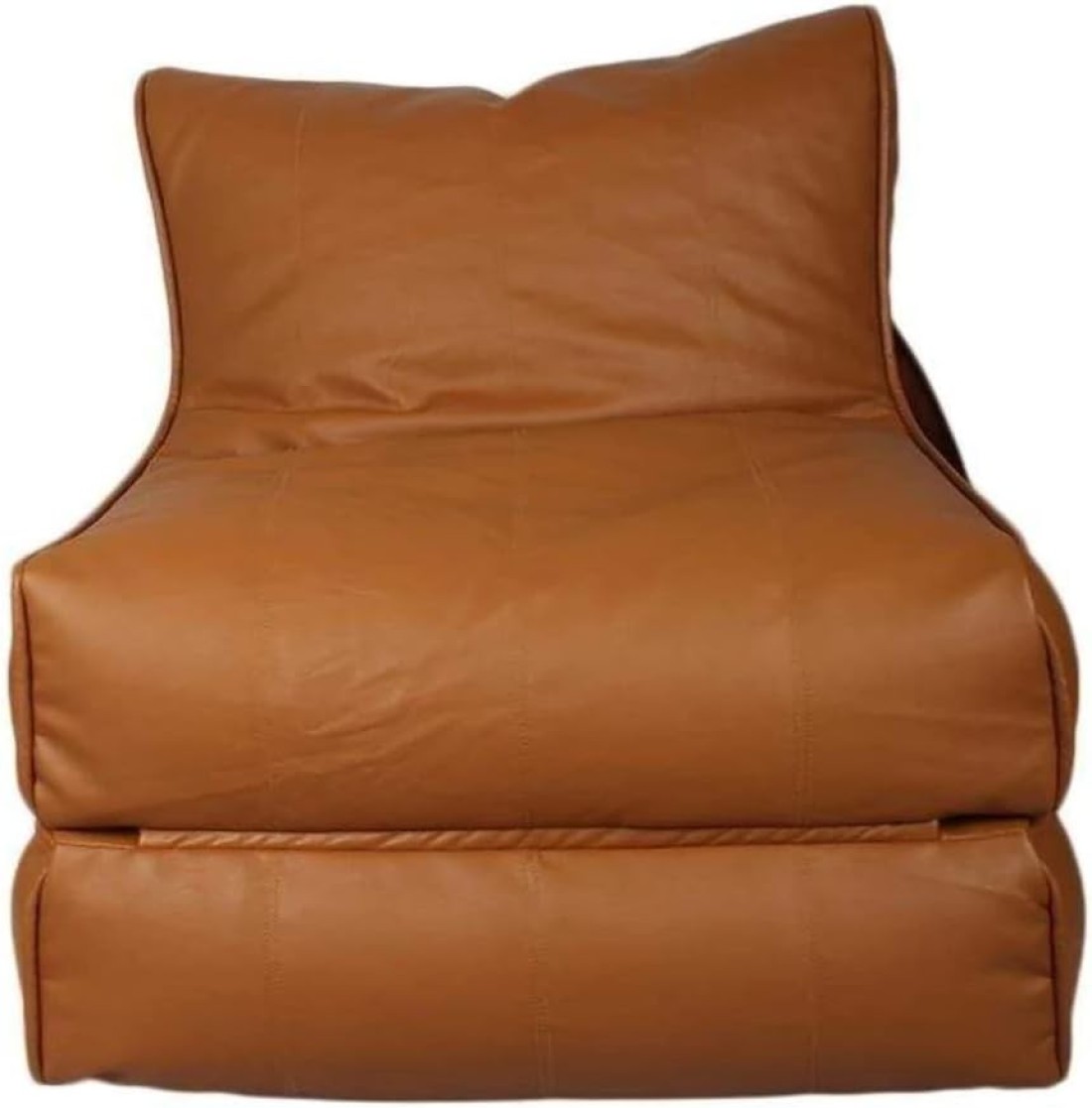 Vital Bean Bag Bed Chair Sofa Bed Leather Wallow Filp - Out Lounger Relaxing Bed Chair Relaxer Ideal For Hostels Hotel Hospitals (Orche Brown)
