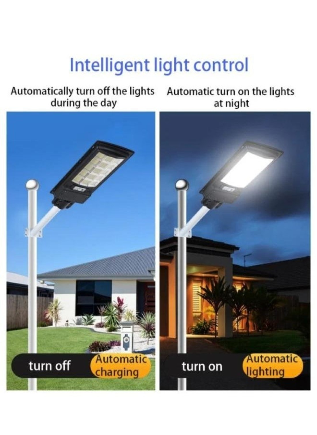 Generic 1800W Solar Street Light For Outdoor Dusk To Dawn Daylight White Flood Endurance Lamps With IP67 Waterproof For Garden Patio Garage With Remote Control