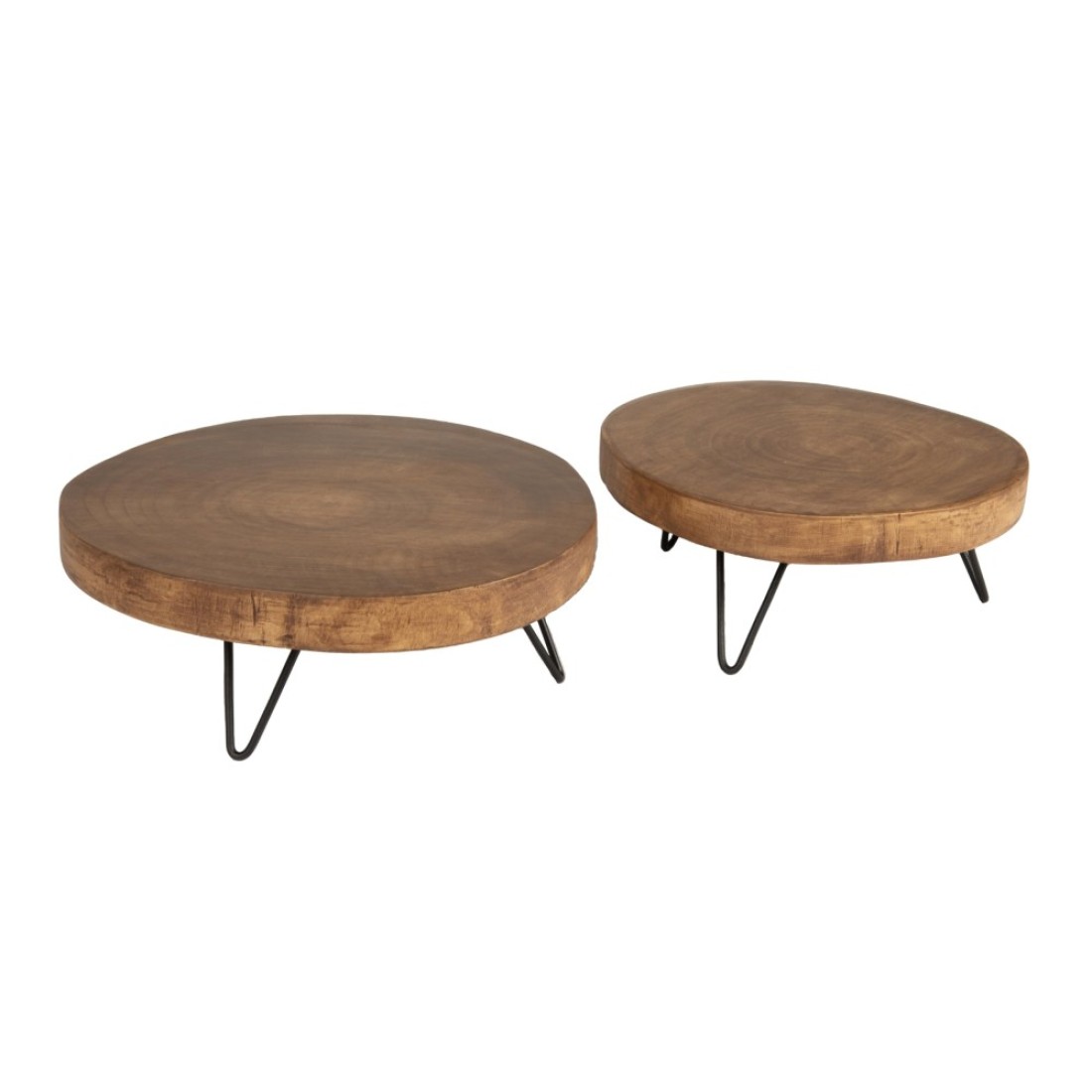 Creative CoOp Decorative Paulownia Wood Pedestal Dark Brown