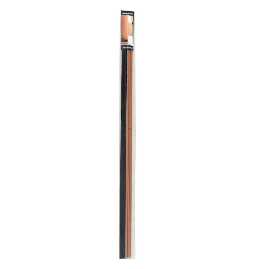 Deco Window Door Seal 15 Width X 365 Length Gate Bottom Sealing Strip Draft Stopper with Aluminium Plate Nylon Bristles for Weather Stripping Air Sound Blocking Chocolate