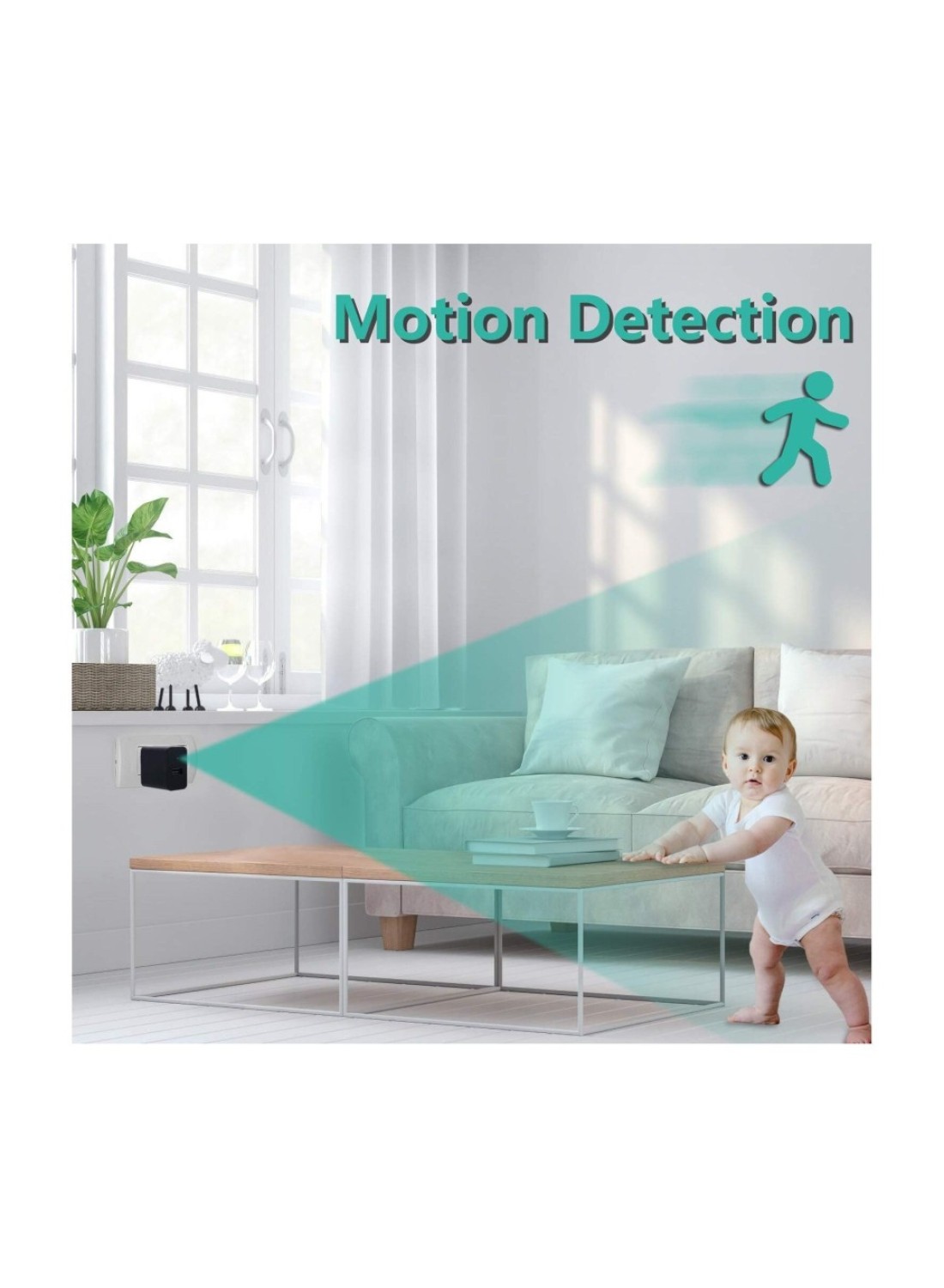 Smart Charger with Hidden Mini Camera - 1080P HD Wi-Fi mini Camera with Motion Detection, Night Vision, Compact Design for Discreet Home and Office Surveillance