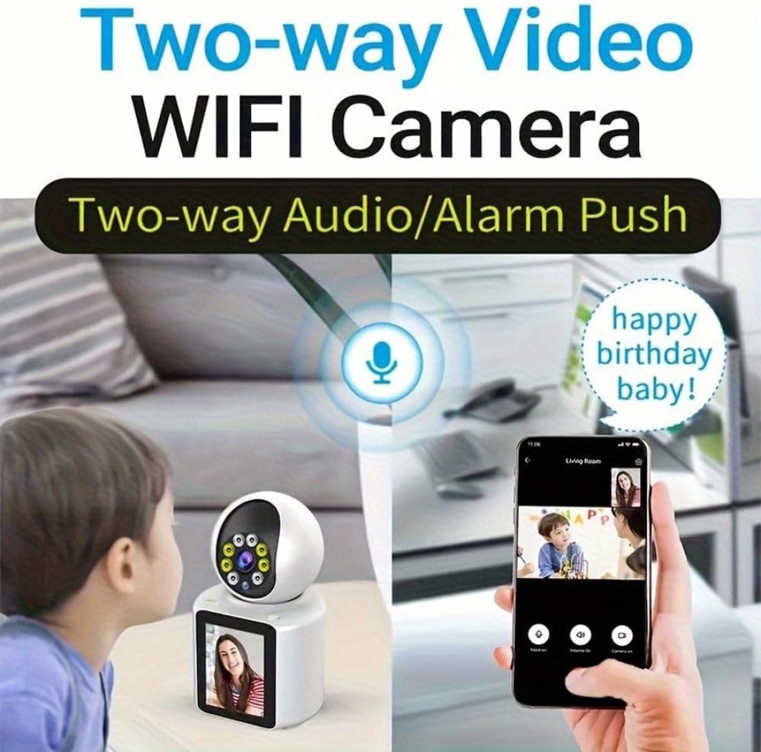 V360Pro APP 1080P Video Calling WIFI HD Camera One-Click Video Calling Infrared Night Vision Video Baby Monitoring Camera