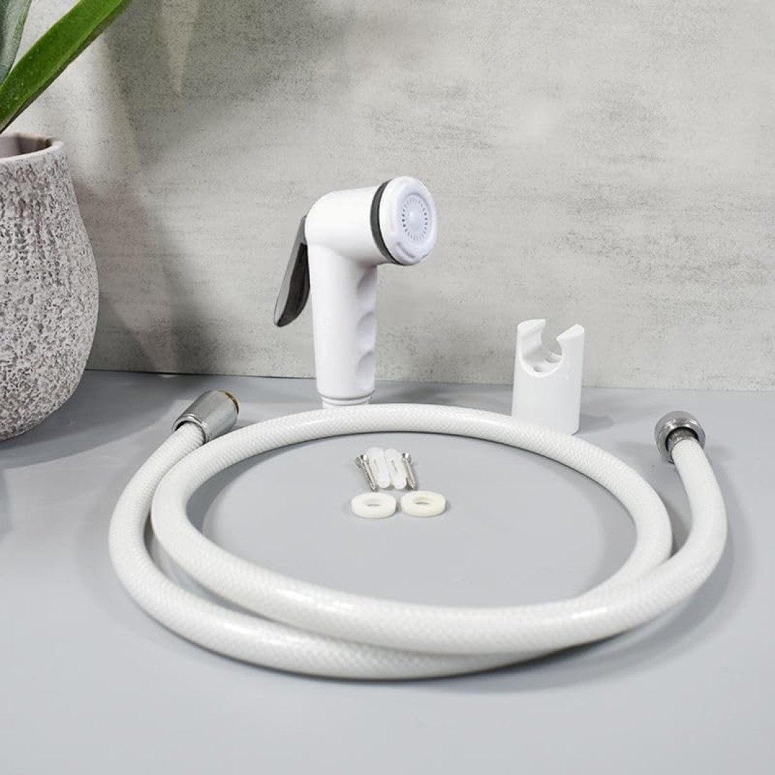 bathroom set bathroom cleaning white shataf faucet ABS flower watering car washing pet bath pressure adjustable