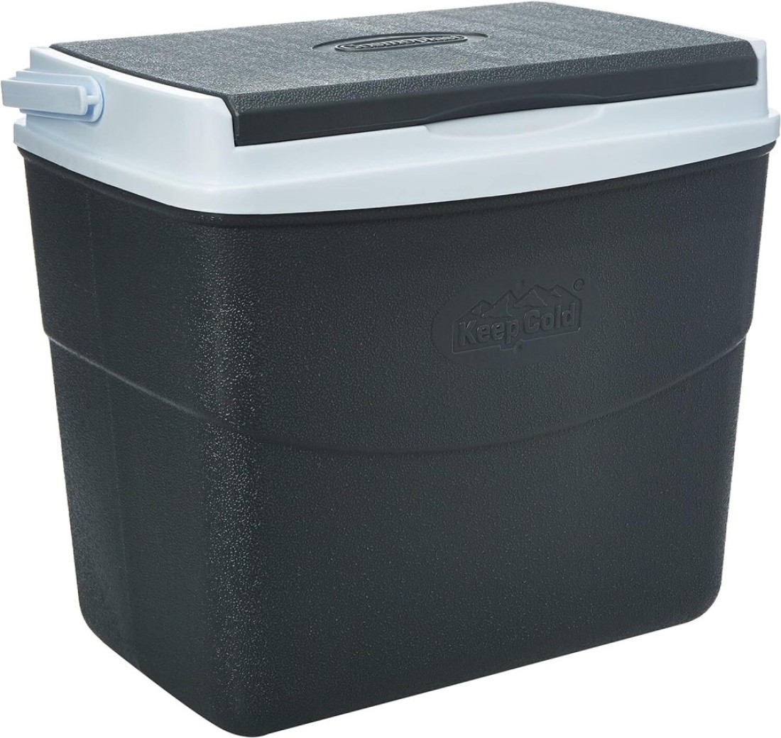 Cosmoplast Keep Cold Plastic Picnic Cooler Icebox Lunchbox 20 Liters Grey