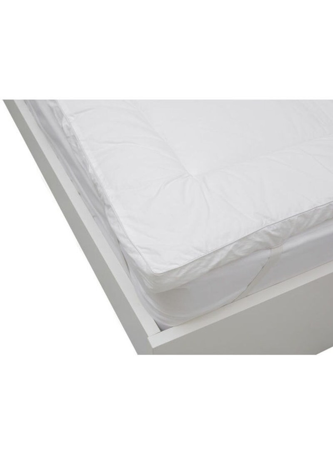 Krude Cotton Down Proof Mattress Topper Cotton, White 120X200cm
