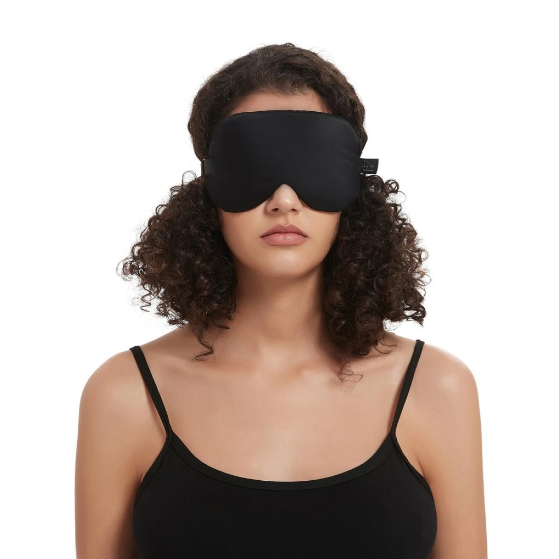 Alaska Bear Sleep Mask Silk Eye Cover with Contoured Padding for PressureFree Comfort Washable Sleeping Eyeshade Black