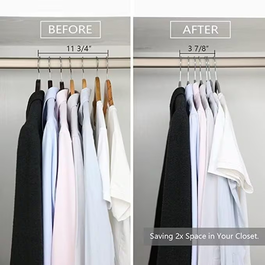 Velvet non-slip Suit Clothes Hangers,360&deg; rotating hook (50pc, Grey)
