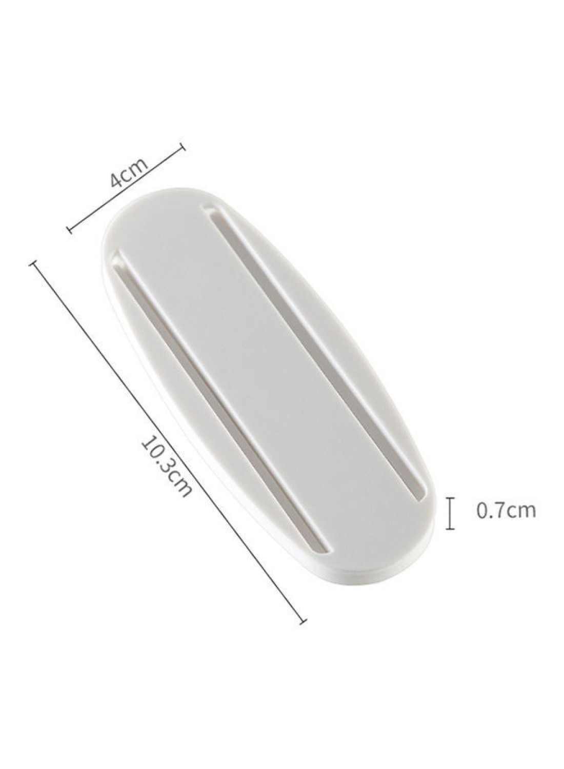 Generic Punch Free Plug Sticker Surge Protector Wall Mount Fixing Device Self Adhesive Power Plug Cable White 10.2*0.7*4cm