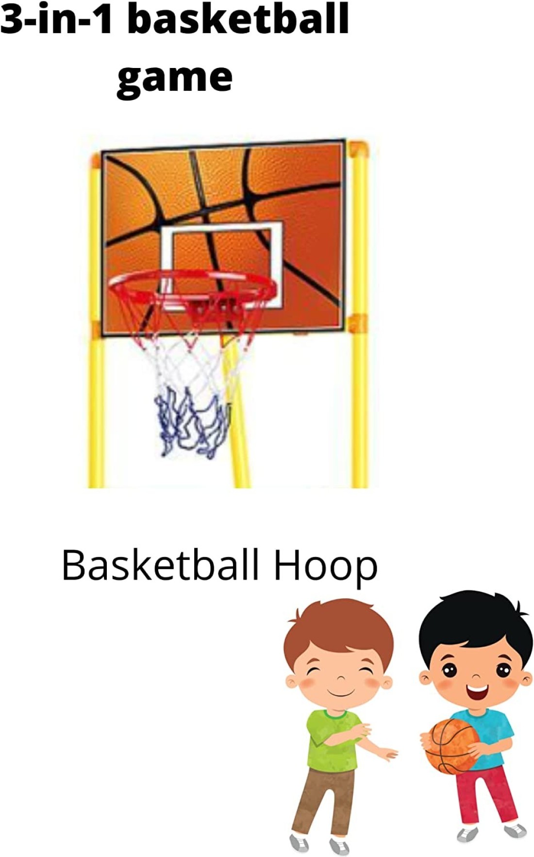 ULTIMAX 3-in-1 Basketball Game Indoor Outdoor Soccer and king shoot Sport Games Children Training Practice Toy Set
