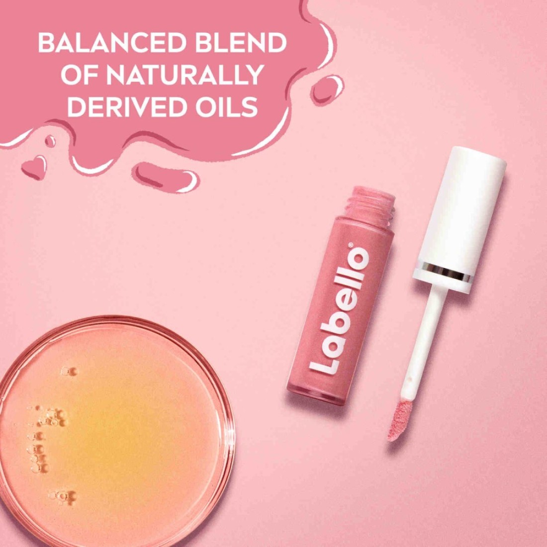 Labello Lip Oil Moisturising Lip Care Glossy Finish Dress Nude 5.5 ml