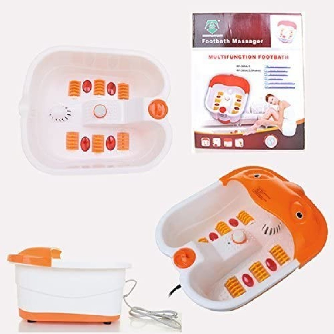 Foot Bath Spa Massager and Roller Callus Remover