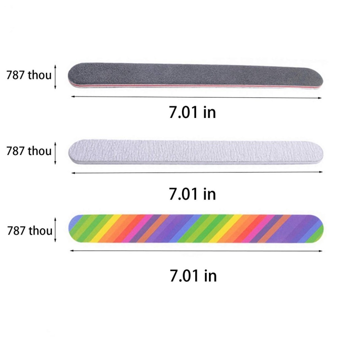 6 Pcs Professional nail tool kit Nail files and buffers Pedicure tool Art tool Nail care set Nail Art Buffer File Block