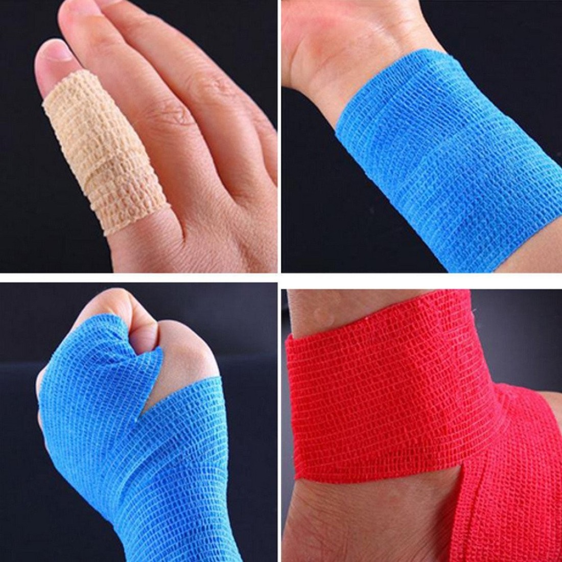 ETOPARS 10 X Self Adhesive Cohesive Wrap Bandages Strong Elastic First Aid Tape Pink for Wrist Ankle Sport 2 X 5 Yards
