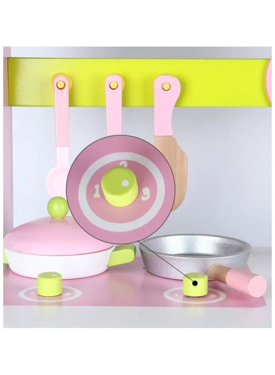 مجموعة أواني الطهي الخشبية الجديدة من Play Kitchen للأطفال - مجموعة ألعاب طبخ واقعية للأطفال، تتضمن أواني الطهي والمقالي وأدوات الطهي،