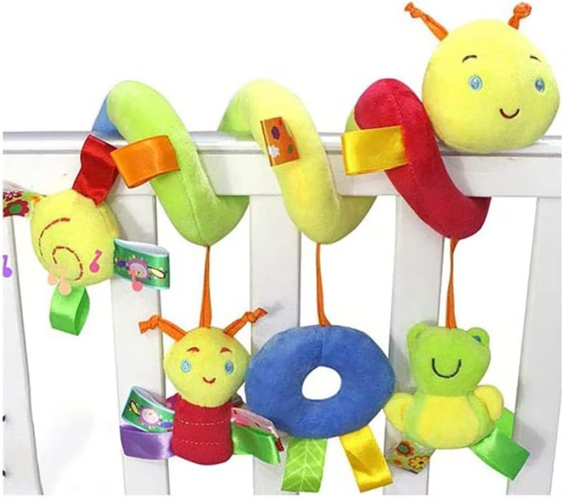 Crib Bed Stroller Car Seat BarBaby Stroller Toy Activity Spiral Hanging Toy