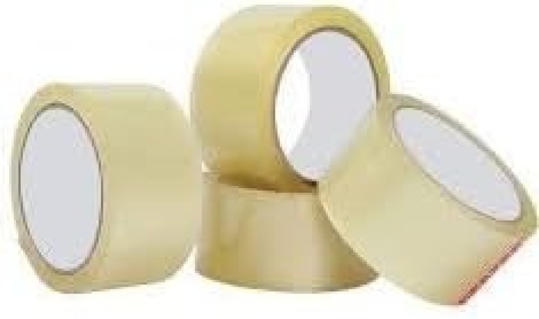 Multipurpose Carton Sealing &amp; Packing Tape 06 Pieces - AA Tape Clear Tape for Packing, 2 inch width x 100 Yards