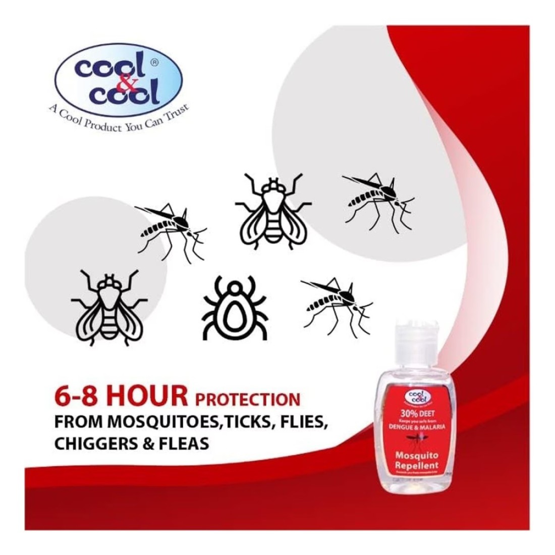 Cool &amp; Cool Mosquito Repellent Gel 60ml Pack of 2