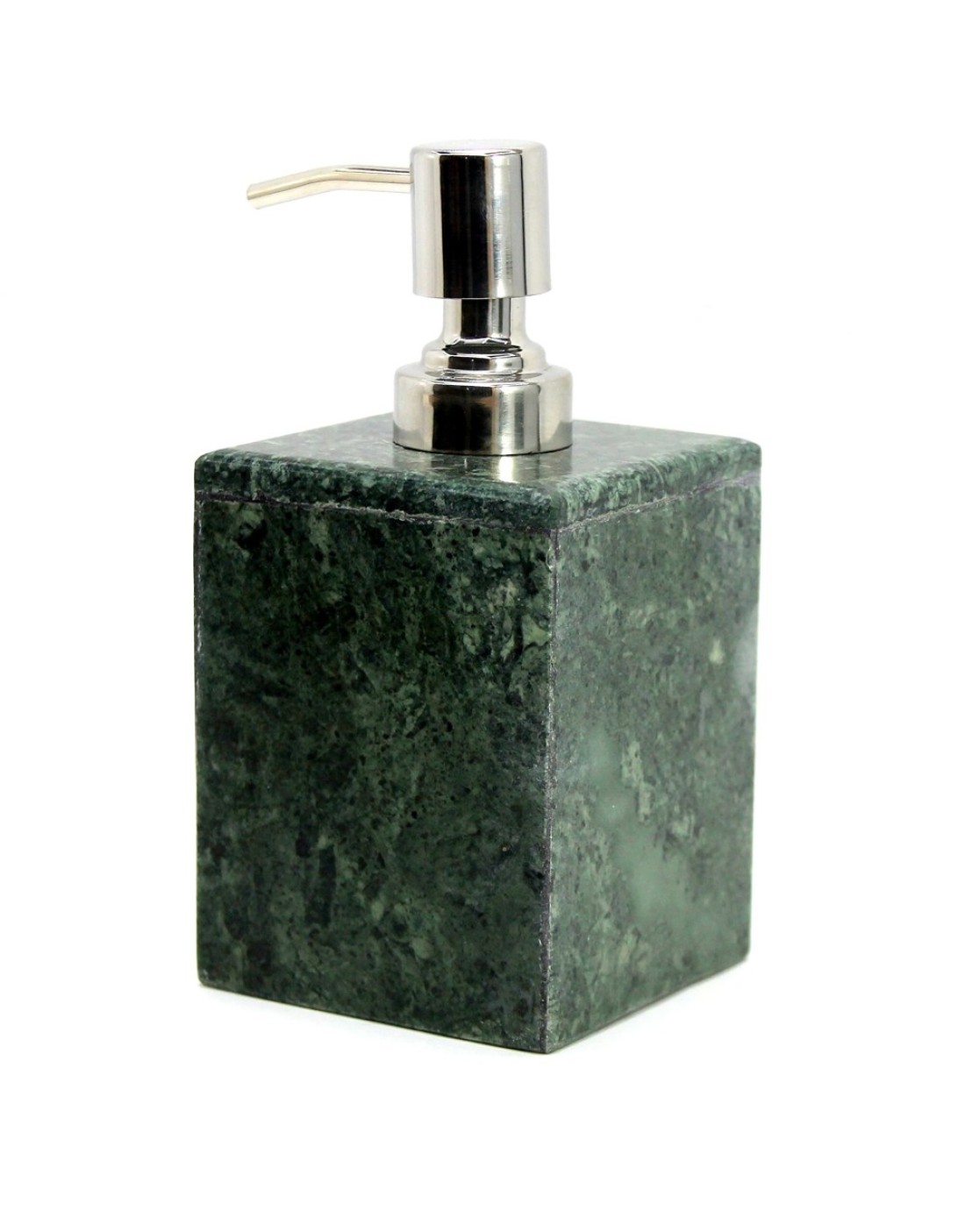 KLEO Bathroom Accessory Set Made from Natural Stone Bath Accessories Set of 4 Includes Soap Dispenser Toothbrush Holder Tumbler and Soap Dish Green