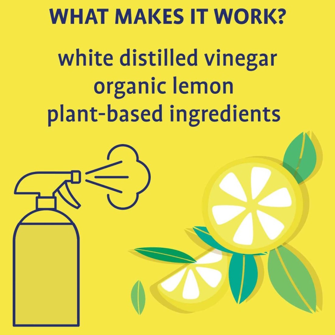 Originally Yellow All-Purpose Vinegar Cleaner Spray Organic Lemon 470ml