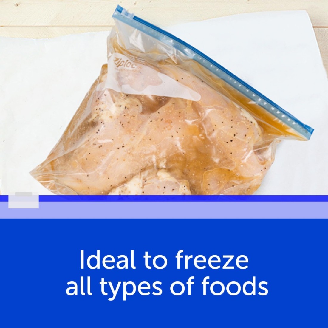 Ziploc Gallon Food Storage Freezer Slider Bags Power Shield Technology for More Durability 24 Count