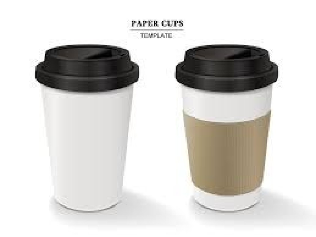 Yesocea [50 Sets] Disposable Coffee Cups With Lids And Sleeves - 20 Oz. White Hot Paper Cup
