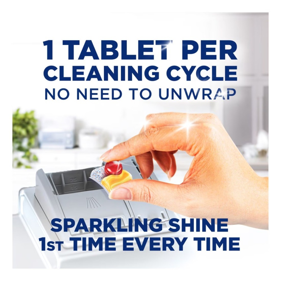 Finish Quantum All-in-1 Powerball Dishwasher Tablets Lemon Sparkle 40 Tablets Pack of 2