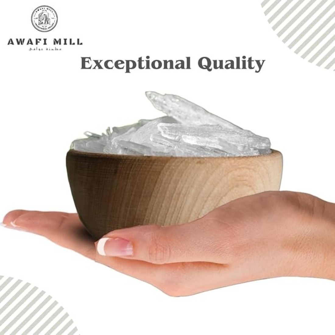 AWAFI MILL Menthol Crystal - Pure and Refreshing Crystals for Aromatherapy (Bottle of 50 gram / 1.7 Oz)