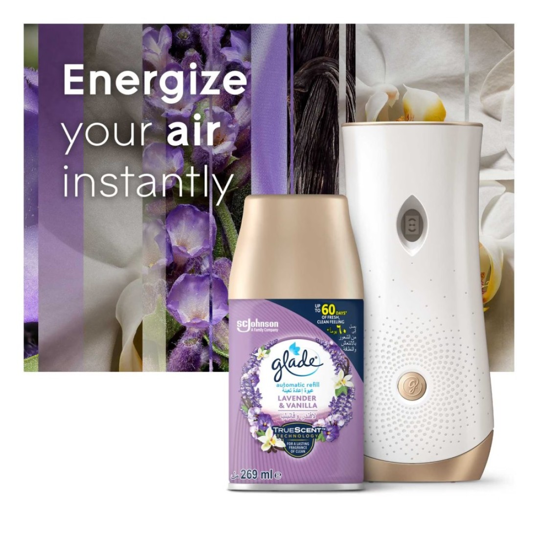 Glade Automatic Spray Refill Lavender &amp; Vanilla Air Freshener 269ml
