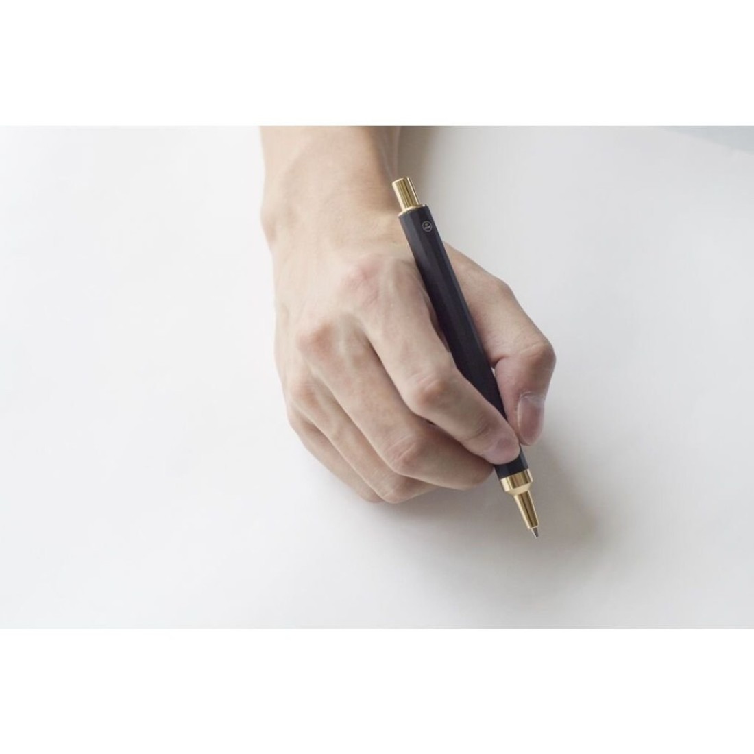 HMM Pencil 07mm Mechanical Lead Pencil for Office School Ideal for Drawing Writing Drafting Balanced Durable Aluminum Brass Design Black Gold