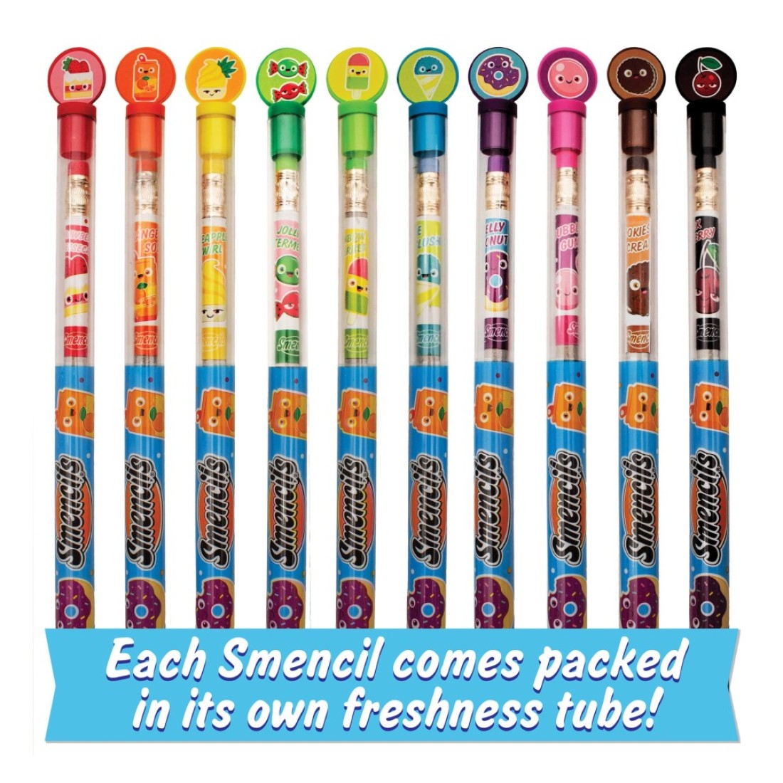Smencils Patented Gourmet Scented Graphite HB 2 Pencils Made from Recycled Newspapers 10 Count Gifts for Kids School Supplies