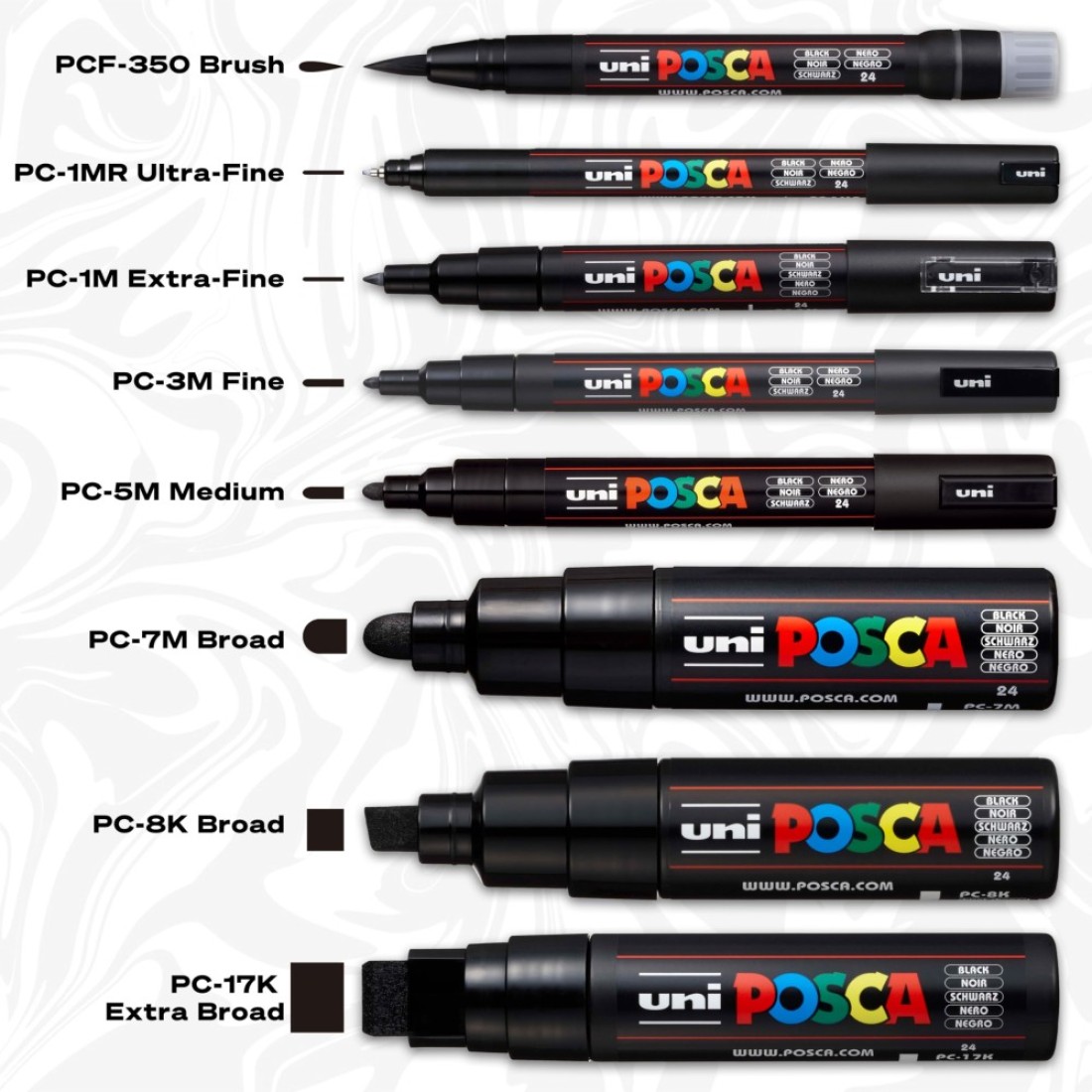 15 Posca Paint Markers 3M Fine Posca Markers of Acrylic Paint Penswith Reversible Tips Posca Pens for Art Supplies Fabric Paint Fabric Markers Paint Pen Art Markers
