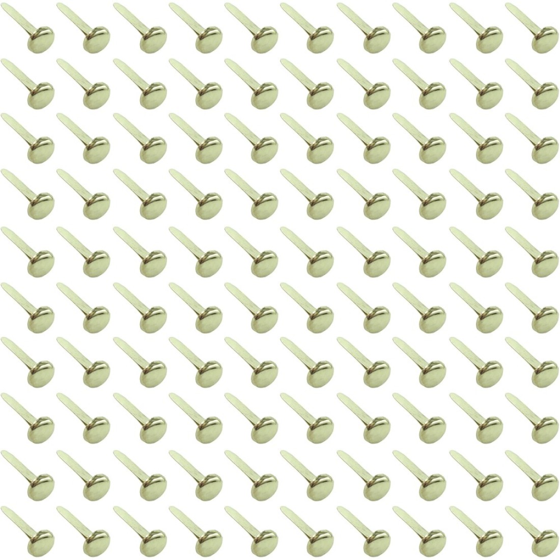 Clipco Paper Fasteners Medium 34Inch Brass Plated 100Pack